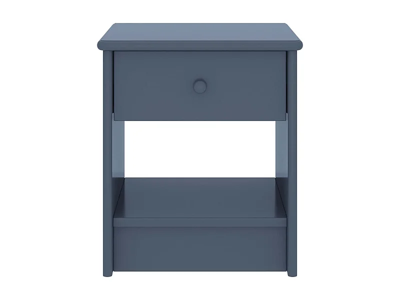 Jeliana  Table de chevet Gris clair 35x30x40 cm Bois de pin massif