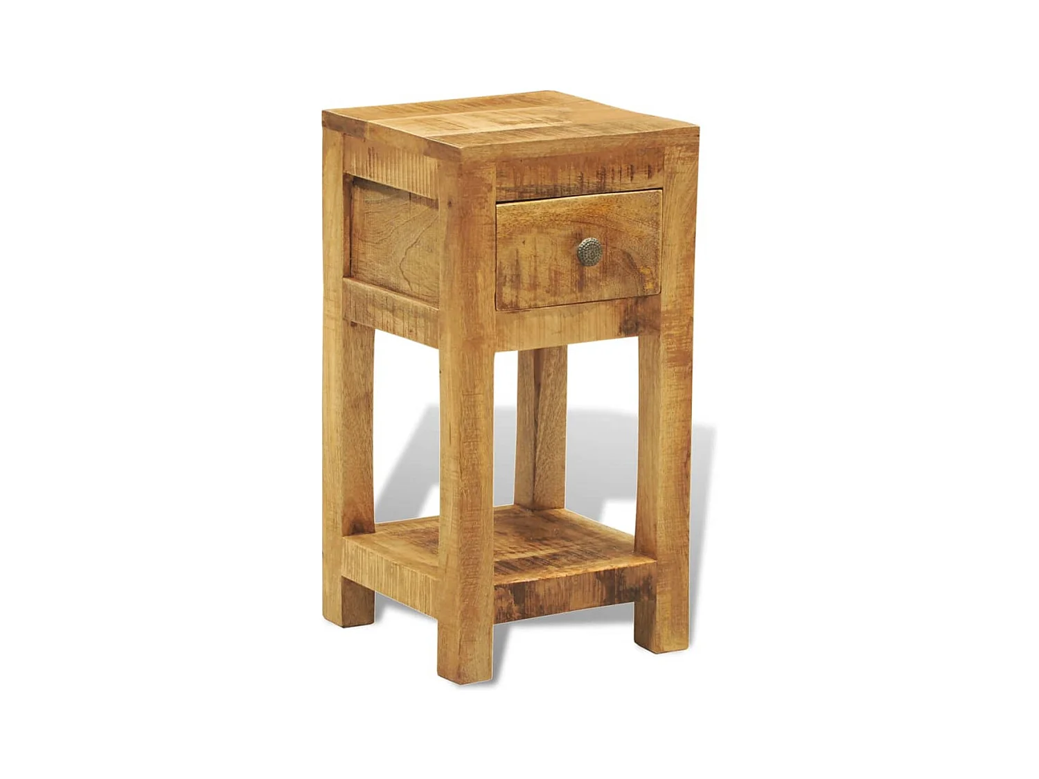 Garden Furniture -  Table de chevet avec 1 tiroir Bois massif de manguier