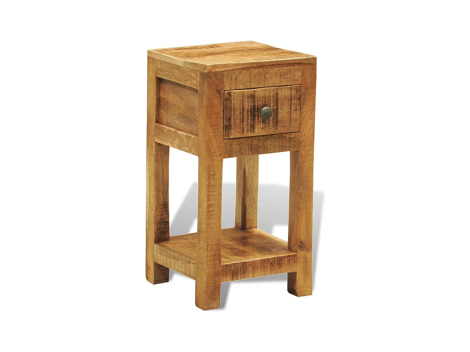 Garden Furniture -  Table de chevet avec 1 tiroir Bois massif de manguier