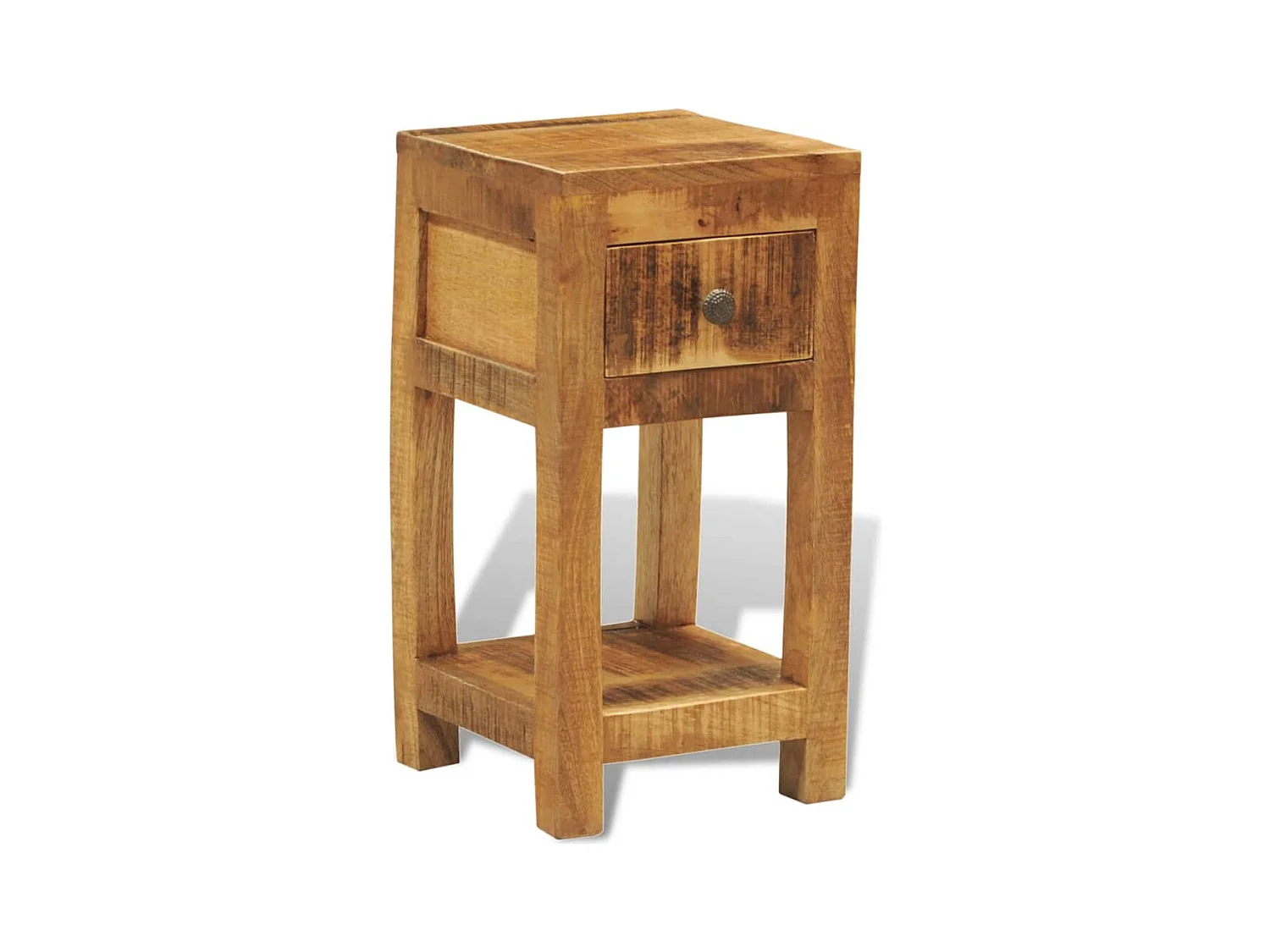 Garden Furniture -  Table de chevet avec 1 tiroir Bois massif de manguier