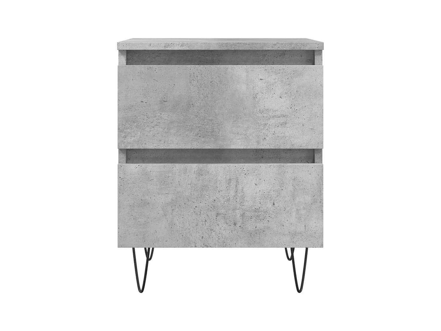 Charlie Cole  Tables de chevet 2 pcs gris béton 40x35x50 cm bois d’ingénierie