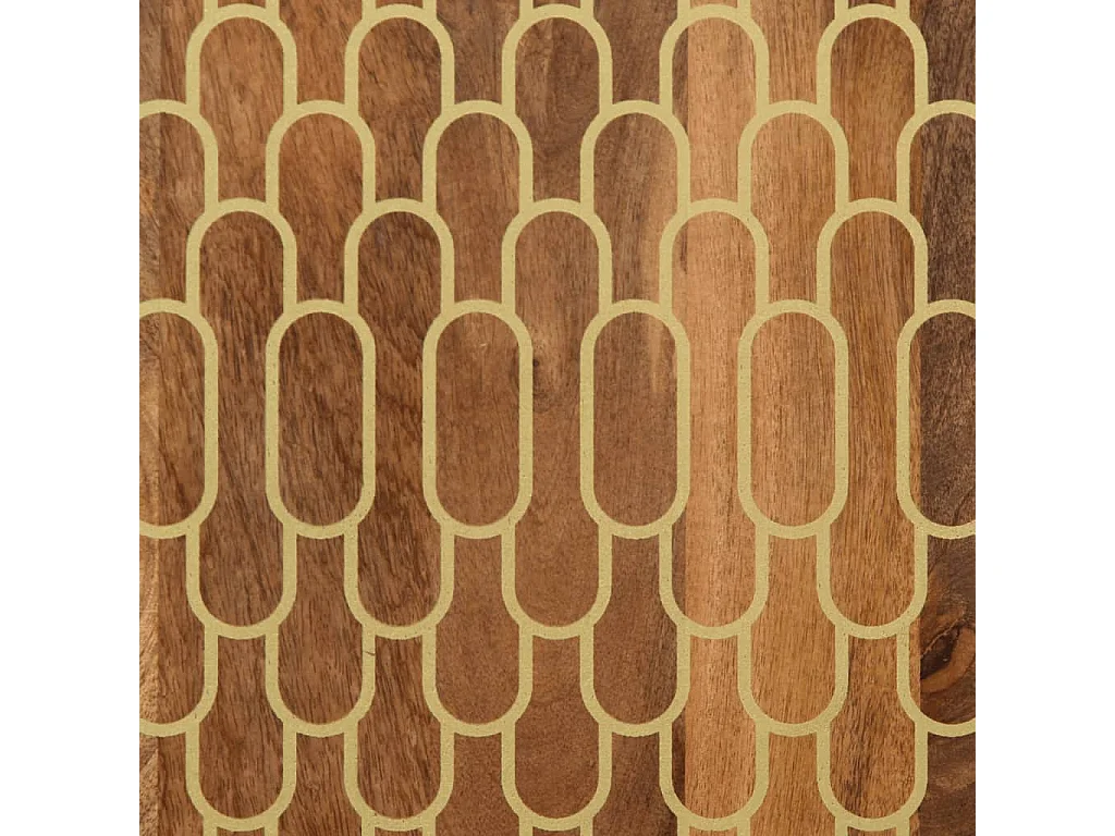 Wylar  Table de chevet 50x33x60 cm bois de manguier massif