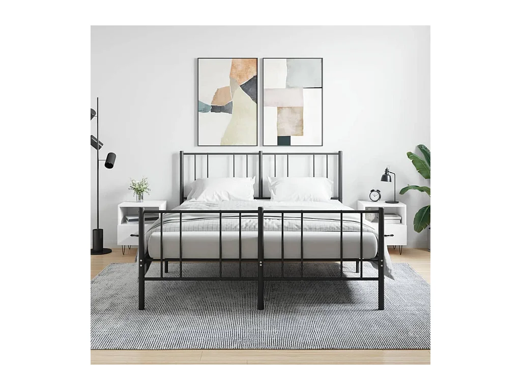 Joshua Tree  Tables de chevet 2 pcs blanc 40x35x47,5 cm bois d’ingénierie