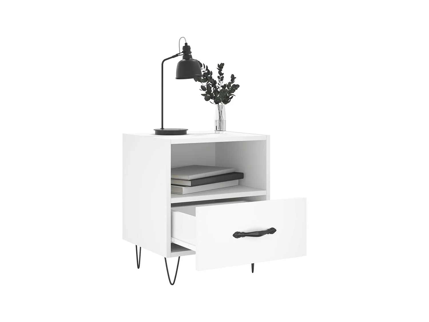 Joshua Tree  Tables de chevet 2 pcs blanc 40x35x47,5 cm bois d’ingénierie