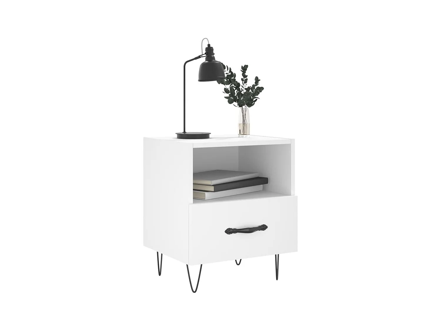 Joshua Tree  Tables de chevet 2 pcs blanc 40x35x47,5 cm bois d’ingénierie