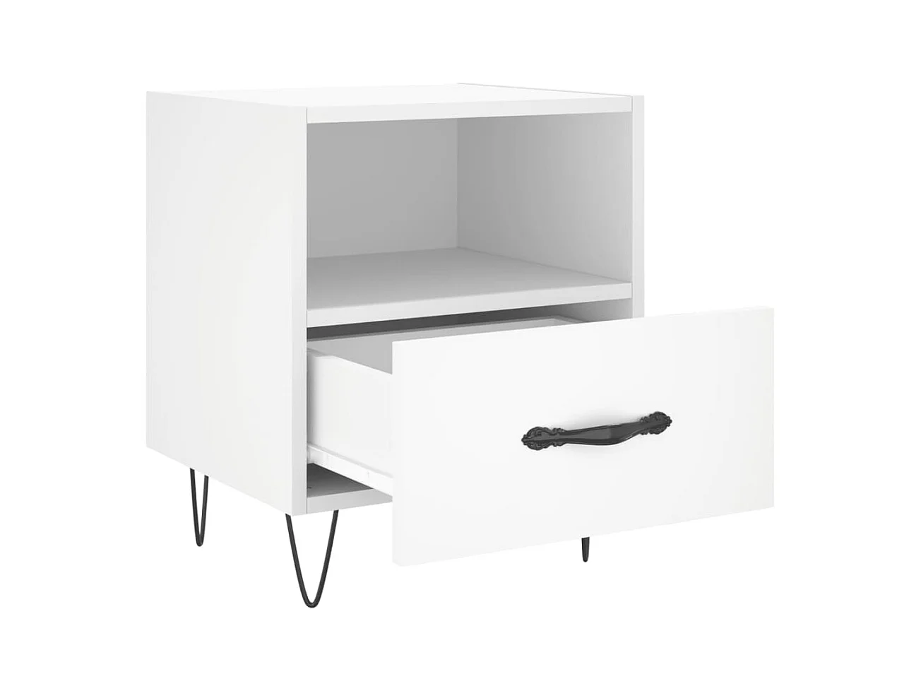 Joshua Tree  Tables de chevet 2 pcs blanc 40x35x47,5 cm bois d’ingénierie