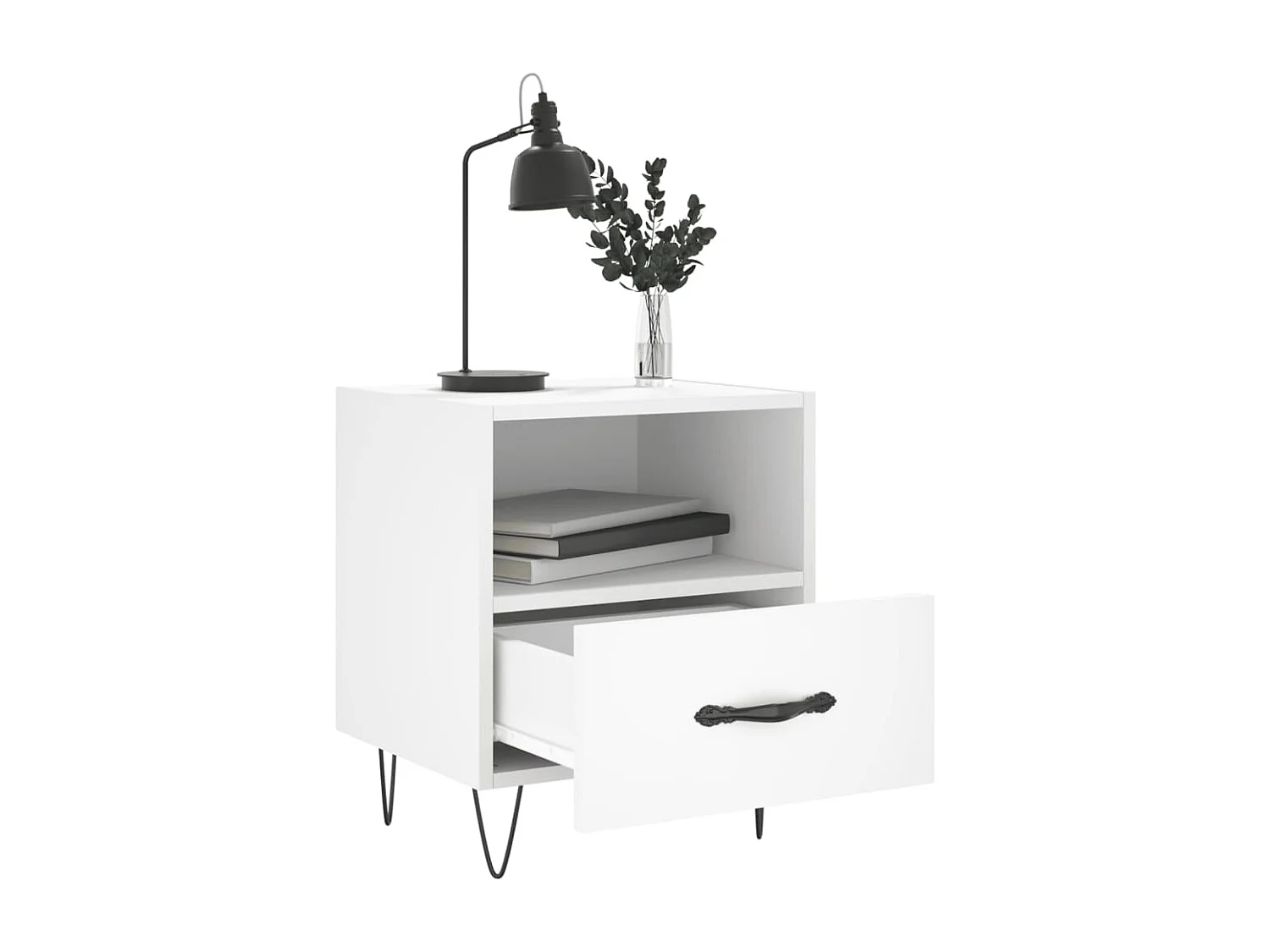 Joshua Tree  Tables de chevet 2 pcs blanc 40x35x47,5 cm bois d’ingénierie