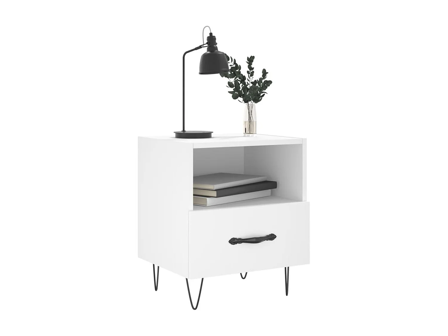 Joshua Tree  Tables de chevet 2 pcs blanc 40x35x47,5 cm bois d’ingénierie