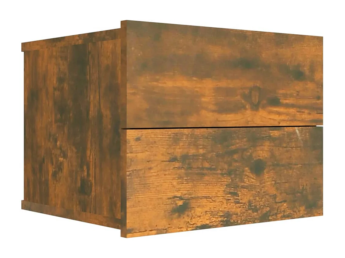 Ylöjärvi  Tables de chevet 2 pcs Chêne fumé 40x30x30 cm Bois d'ingénierie