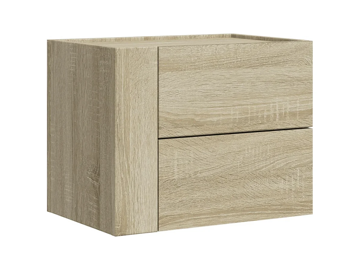 Dayton  Table de chevet murale chêne sonoma 45x30x35 cm