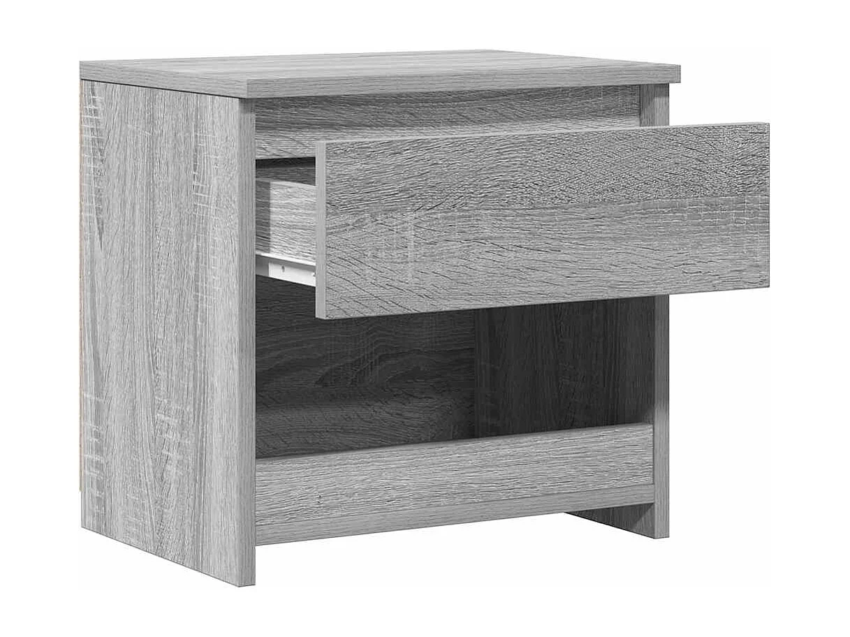 Elle  Tables de chevet 2 pcs Sonoma gris 40x30x39cm Bois d'ingénierie