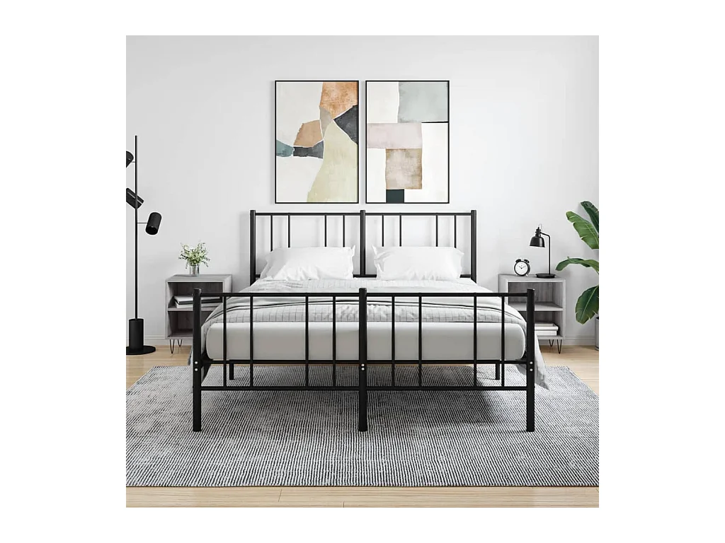 Urond  Tables de chevet 2 pcs sonoma gris 40x30x50cm bois d'ingénierie