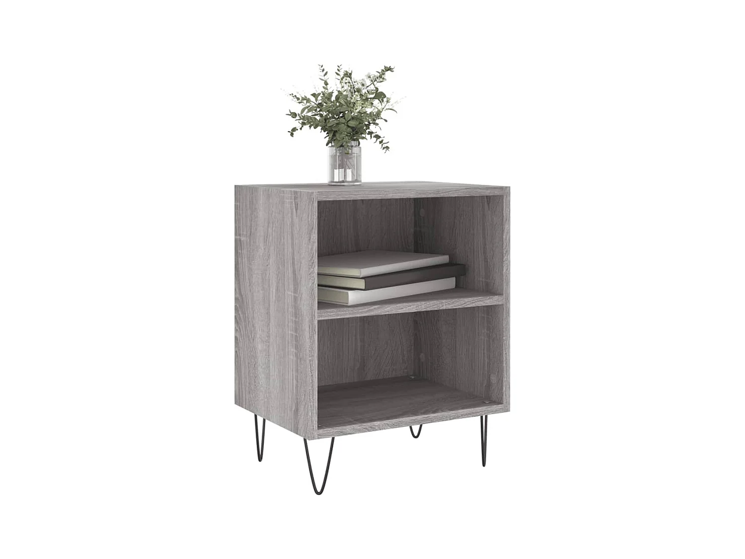 Urond  Tables de chevet 2 pcs sonoma gris 40x30x50cm bois d'ingénierie