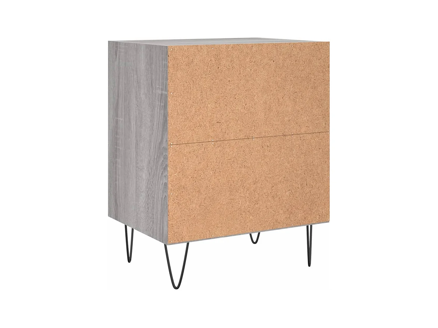 Urond  Tables de chevet 2 pcs sonoma gris 40x30x50cm bois d'ingénierie