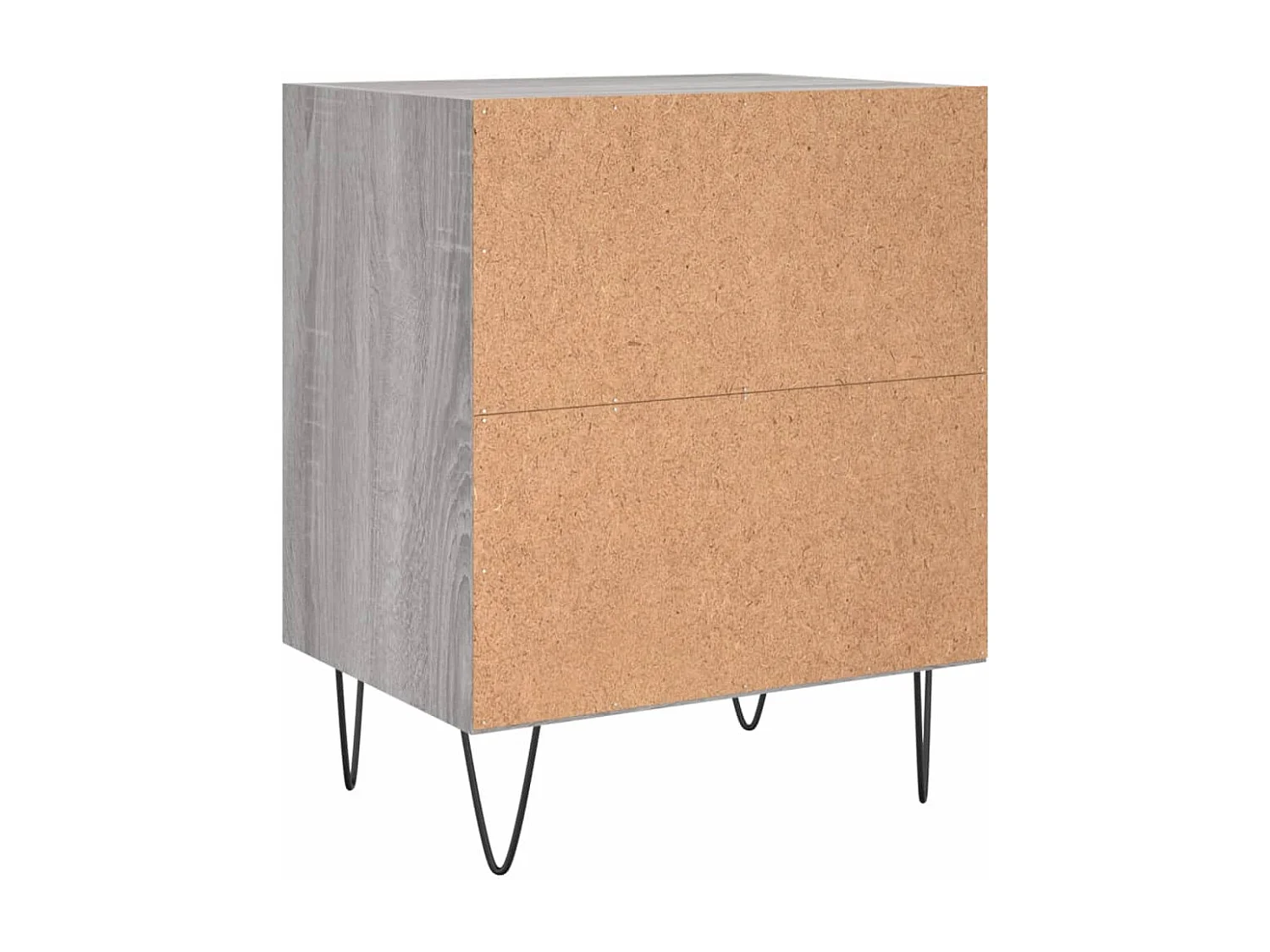 Urond  Tables de chevet 2 pcs sonoma gris 40x30x50cm bois d'ingénierie