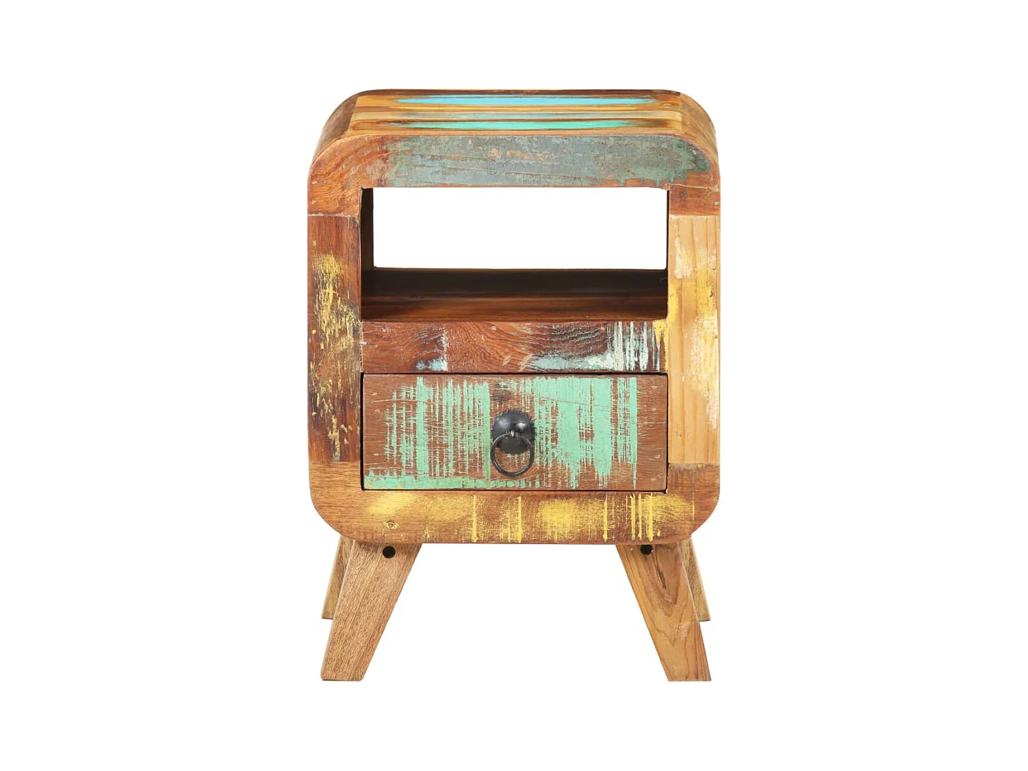 Jean-Romain  Table de chevet 30x30x41 cm Bois de récupération massif