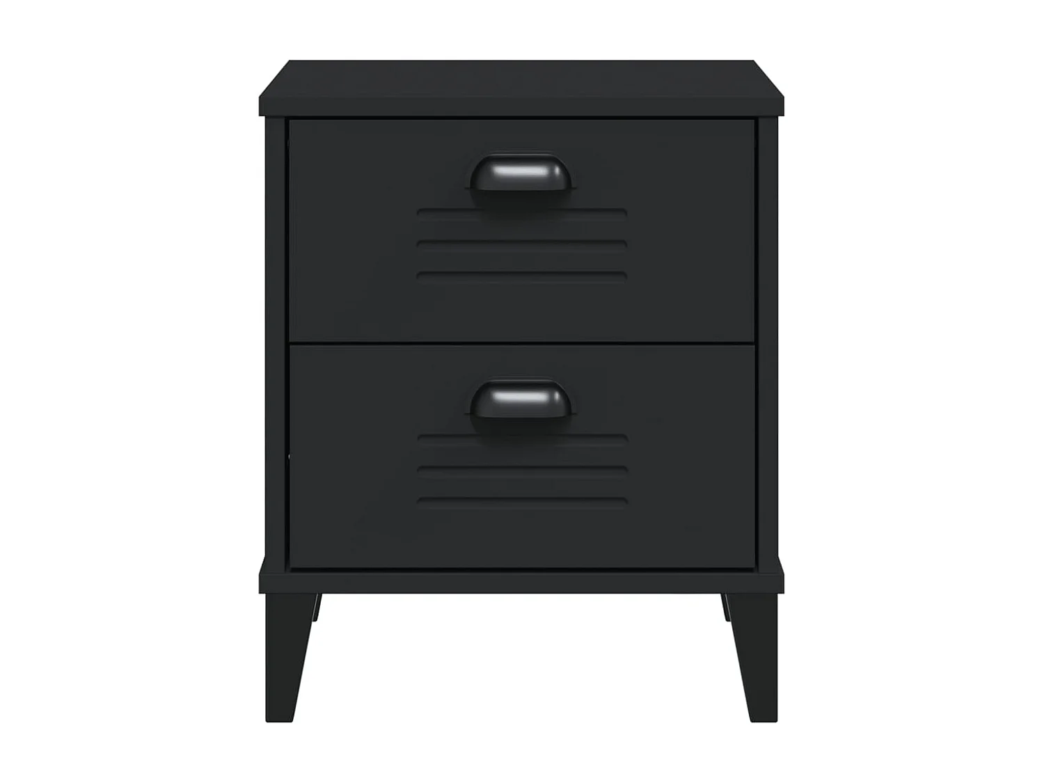 Pylor  Table de chevet VIKEN noir bois d'ingénierie