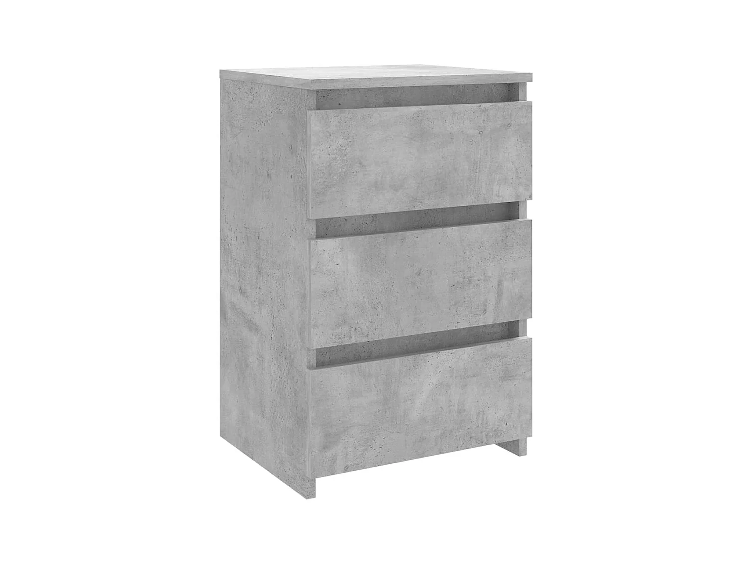 Altamonte Springs  Comodini 2pz Grigio Cemento 40x35x62,5 cm in Legno Multistrato
