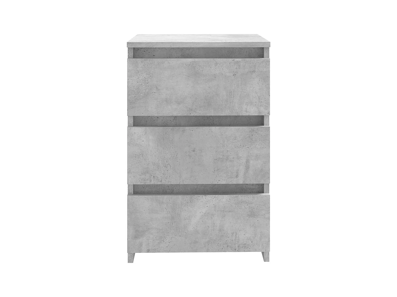 Altamonte Springs  Comodini 2pz Grigio Cemento 40x35x62,5 cm in Legno Multistrato
