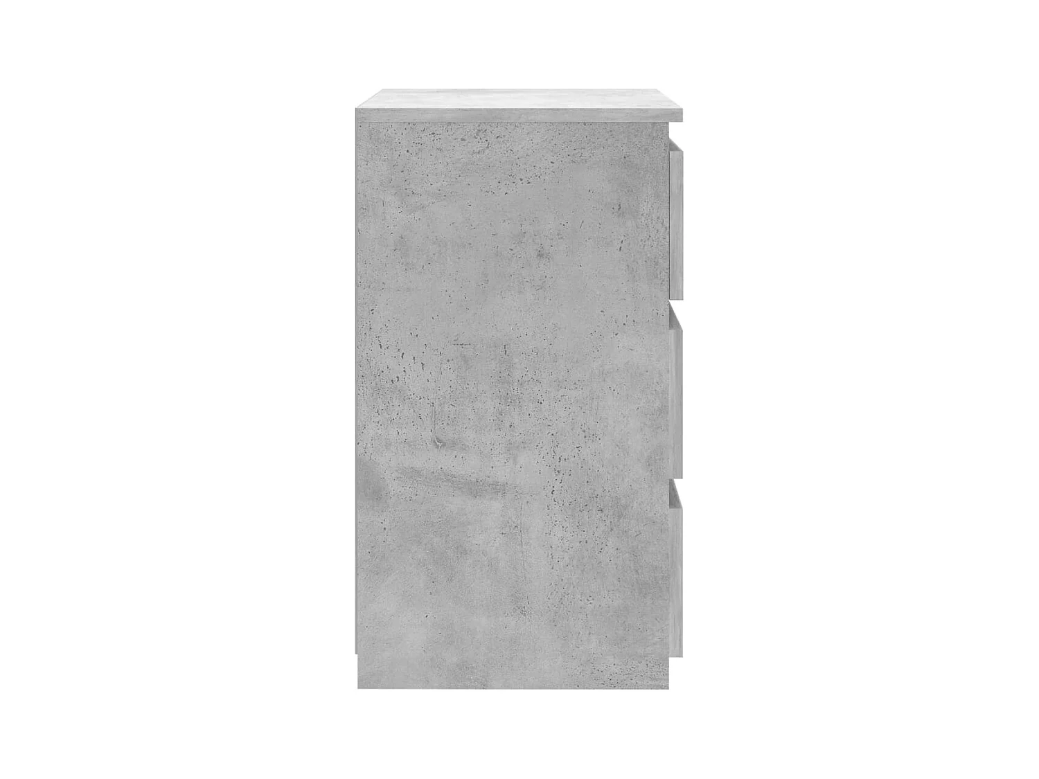 Altamonte Springs  Comodini 2pz Grigio Cemento 40x35x62,5 cm in Legno Multistrato