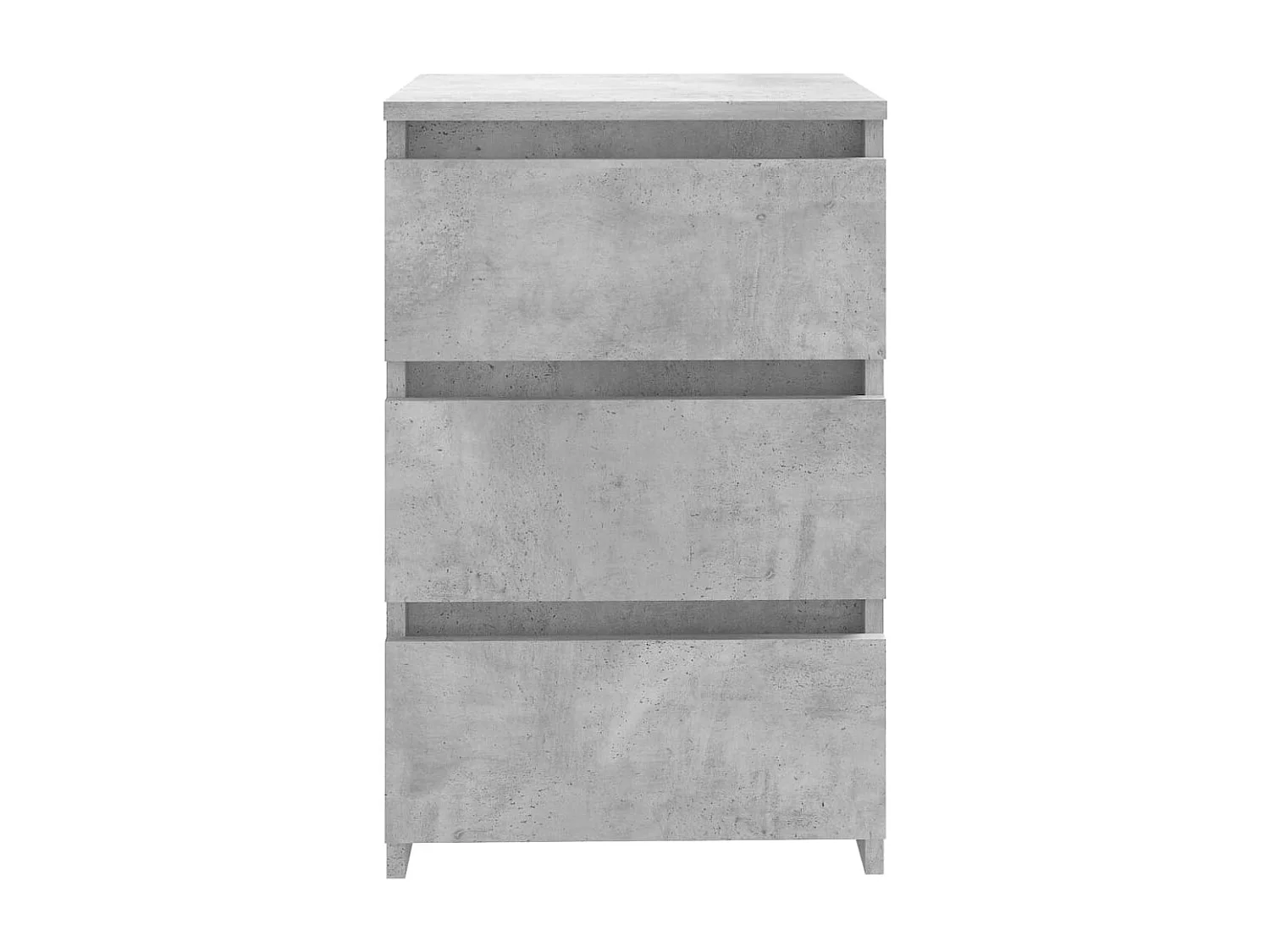 Altamonte Springs  Comodini 2pz Grigio Cemento 40x35x62,5 cm in Legno Multistrato