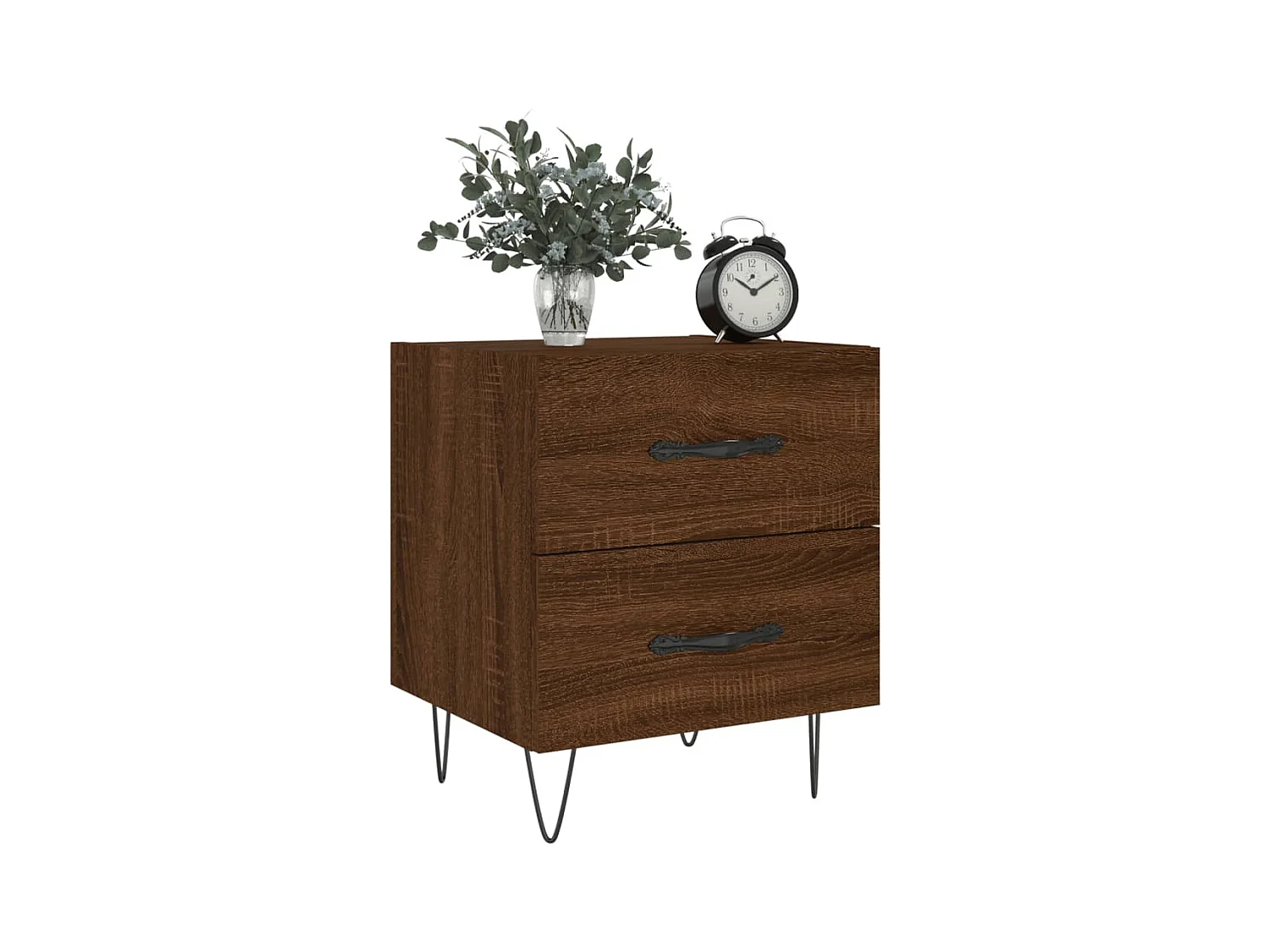 Alameda  Tables de chevet 2 pcs chêne marron 40x35x47,5 cm