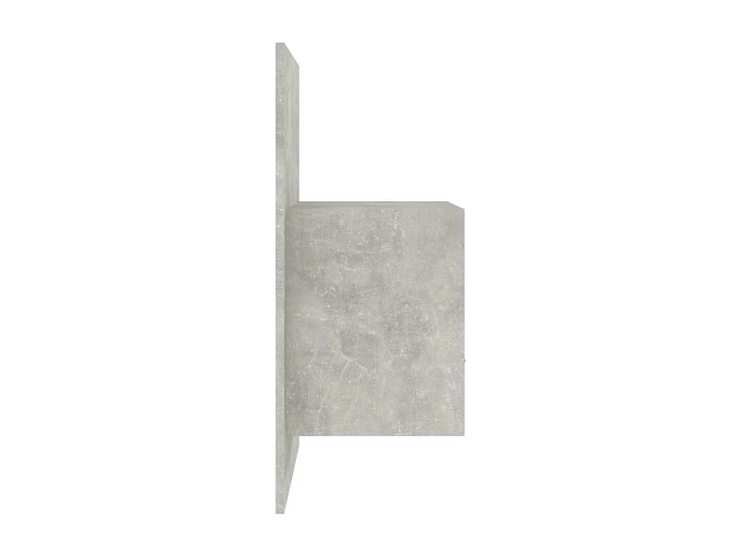 Bella Marie  Table de chevet murale Gris béton