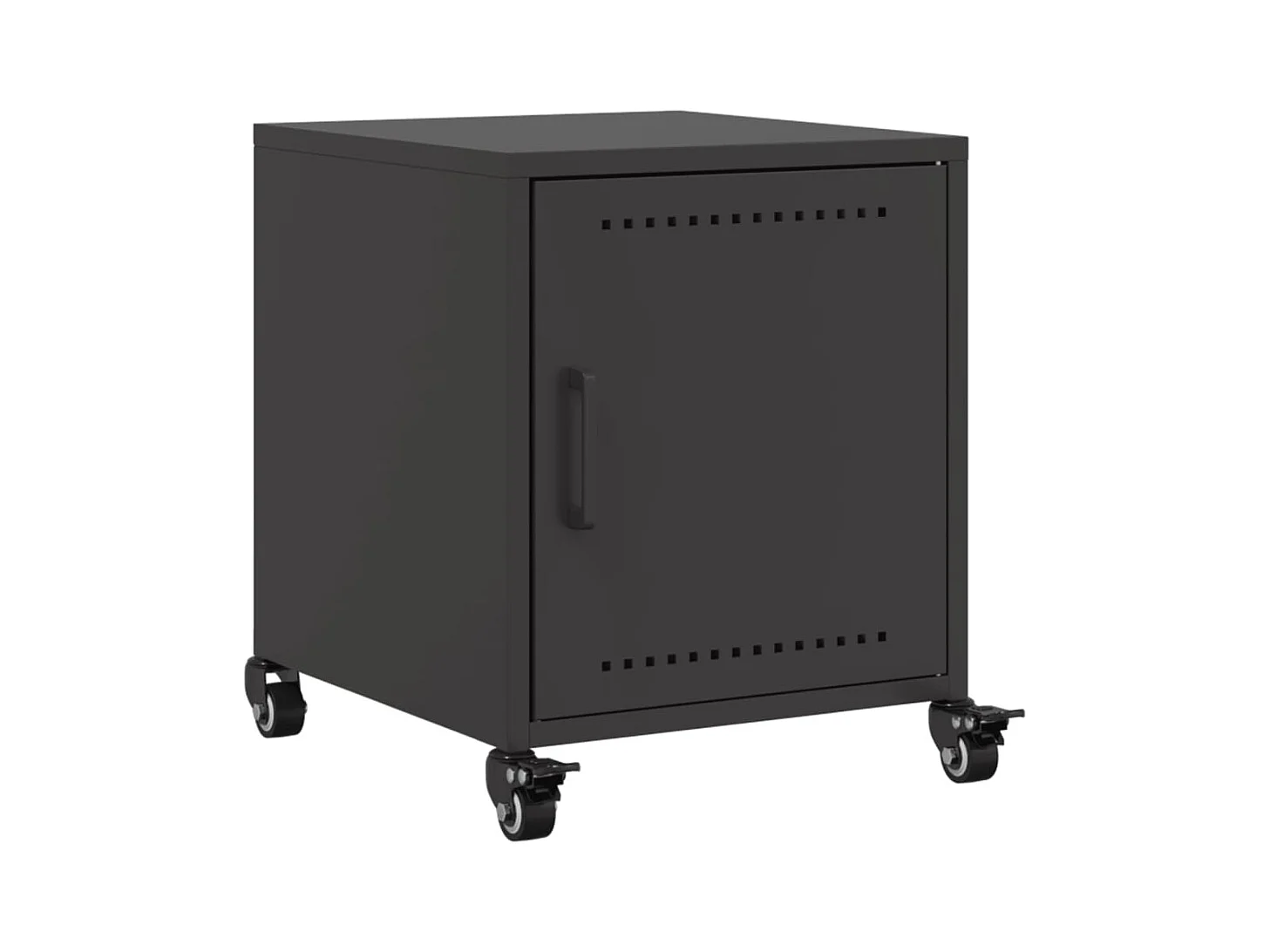 Crestline  Tables de chevet 2 pcs noir 36x39x43,5 cm acier