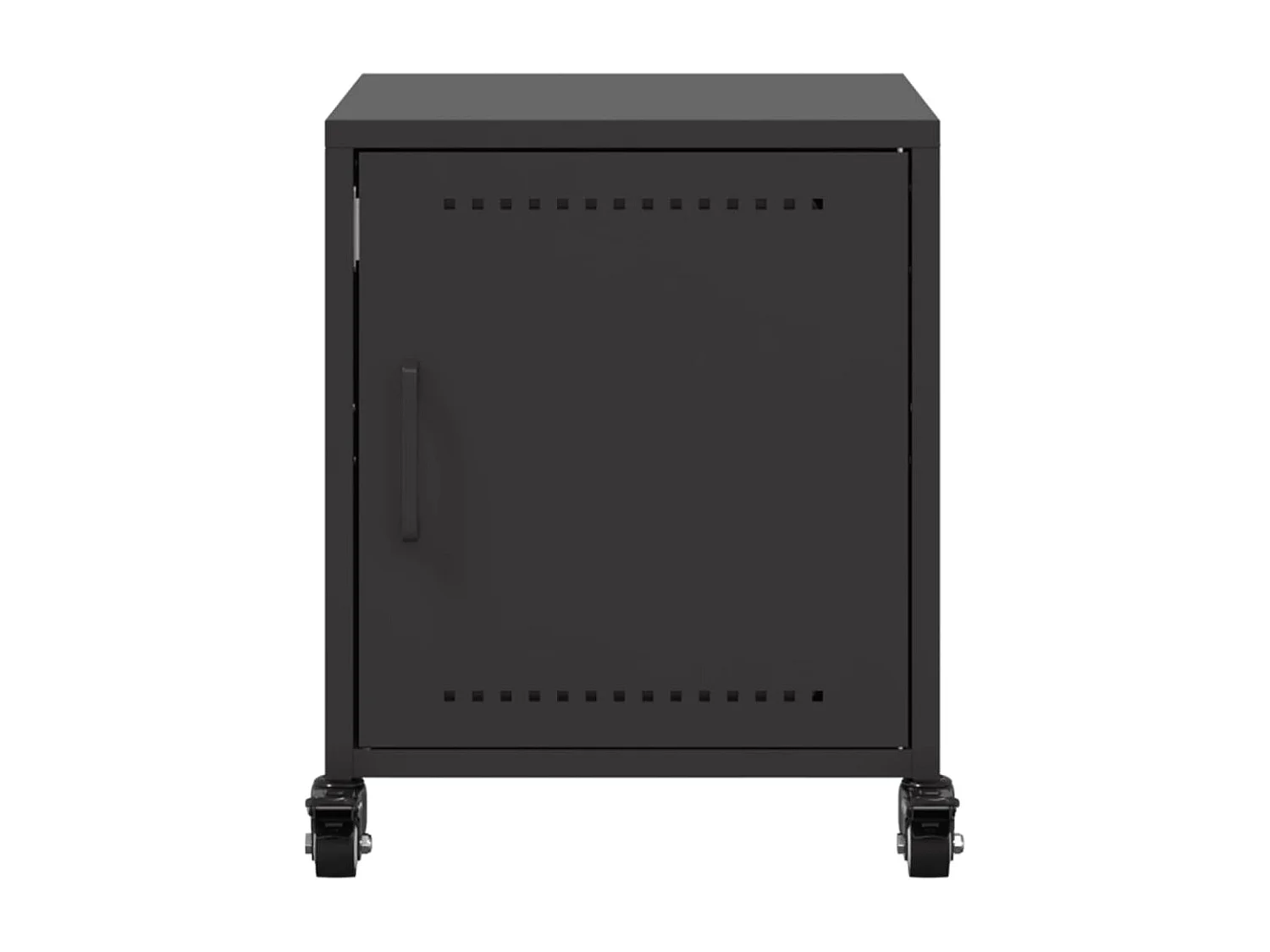 Crestline  Tables de chevet 2 pcs noir 36x39x43,5 cm acier