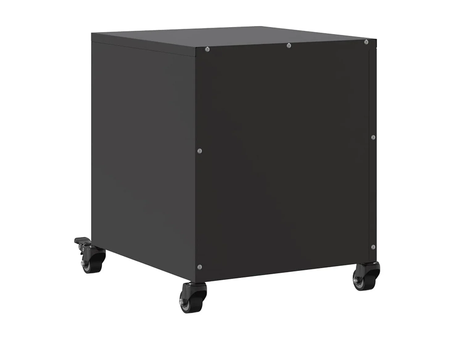 Crestline  Tables de chevet 2 pcs noir 36x39x43,5 cm acier