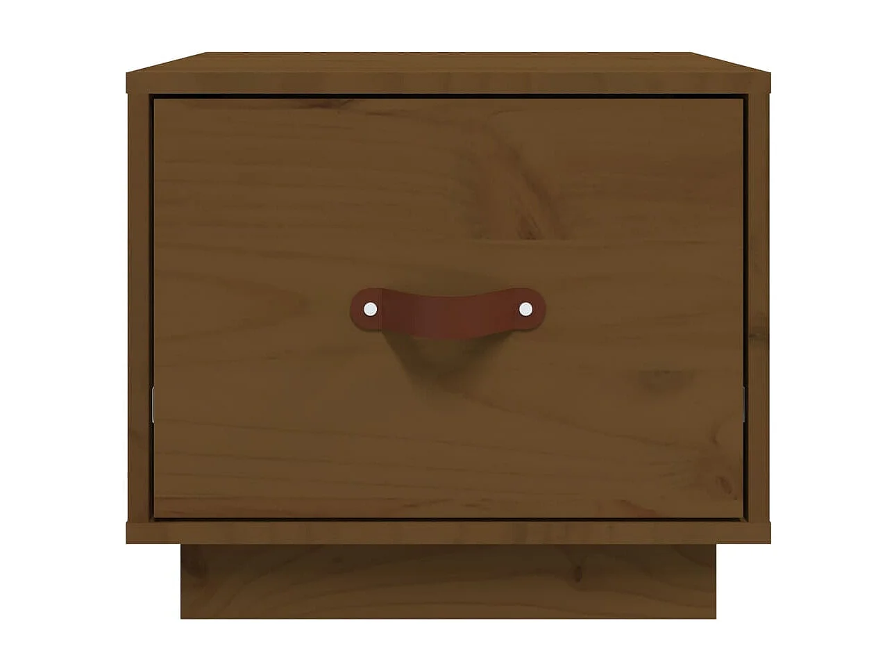 Ballston Lake  Table de chevet Marron miel 40x34x35 cm Bois de pin solide