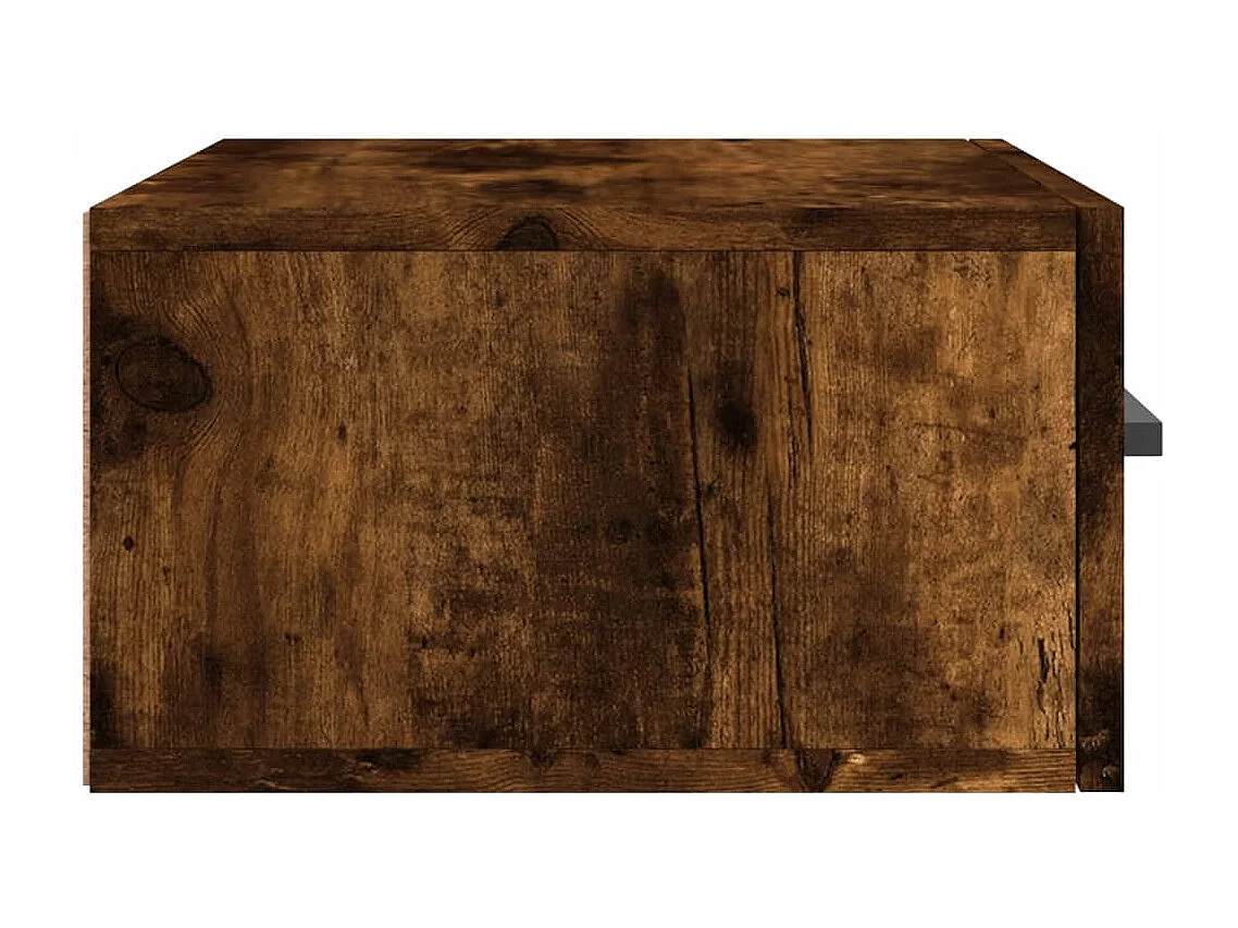 Franconville  Tables de chevet murales 2 pcs chêne fumé 35x35x20 cm