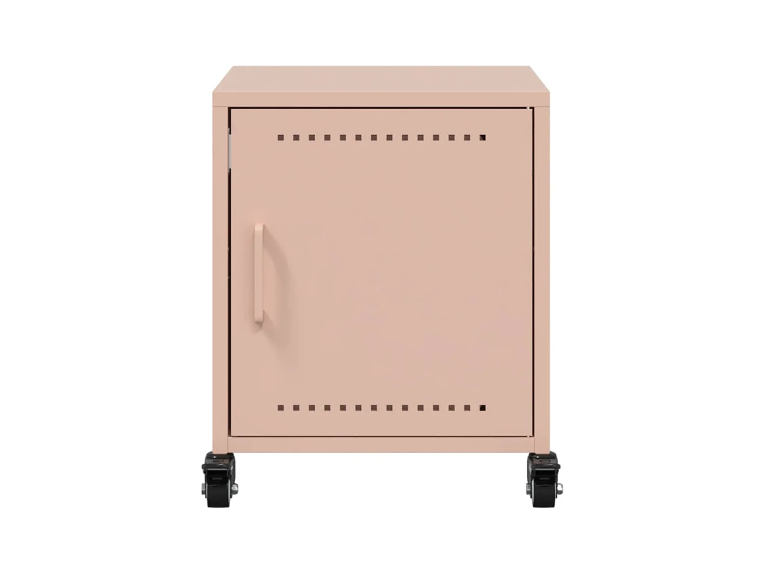 Crestline  Table de chevet rose 36x38,5x43,5 cm acier