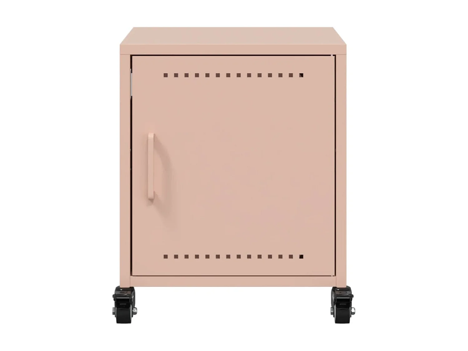 Crestline  Table de chevet rose 36x38,5x43,5 cm acier
