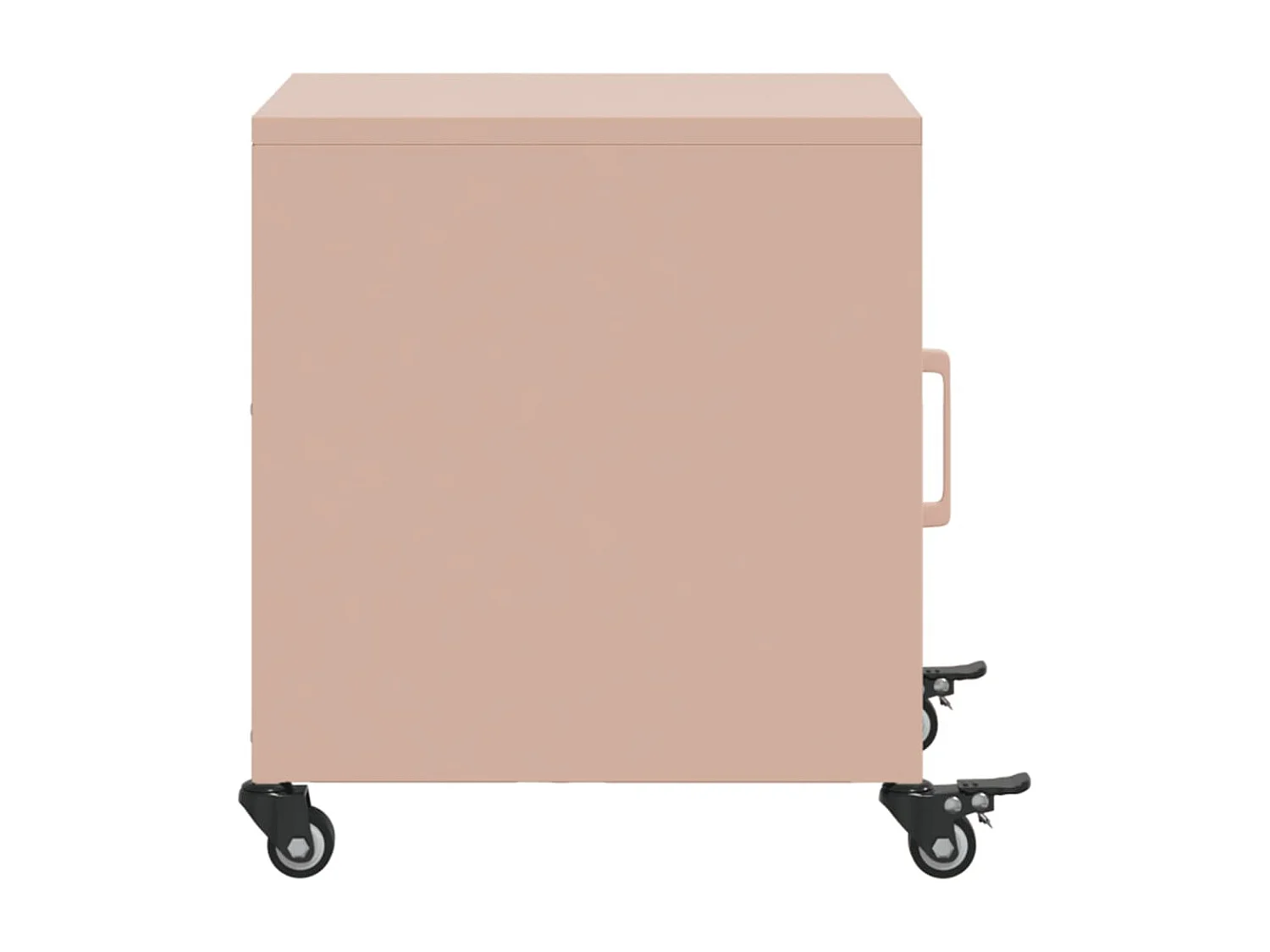 Crestline  Table de chevet rose 36x38,5x43,5 cm acier