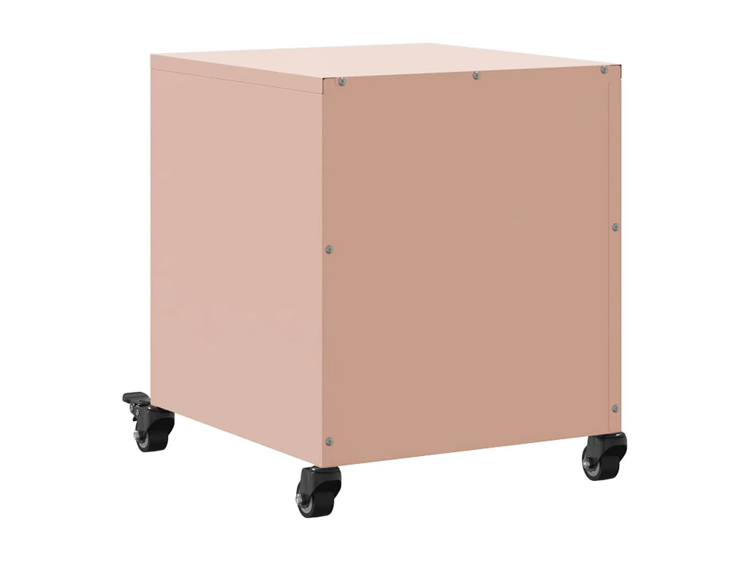 Crestline  Table de chevet rose 36x38,5x43,5 cm acier