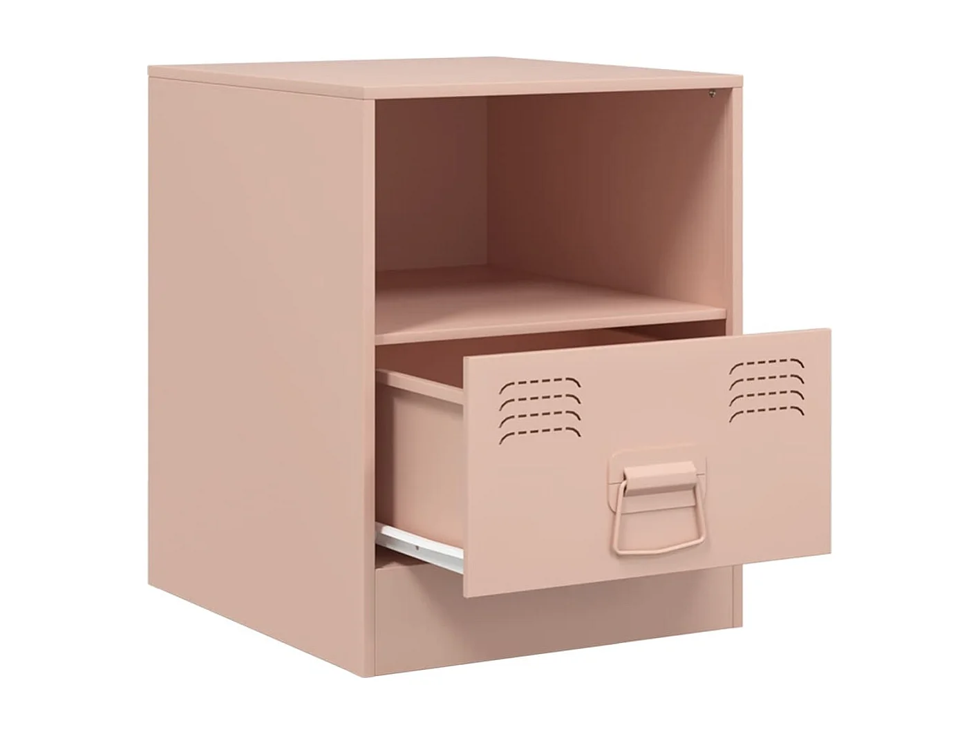 Elthor  Tables de chevet 2 pcs rose 34,5x39x44 cm acier