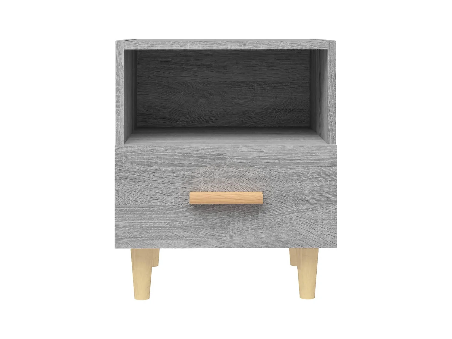 Nieuw-Beijerland  Tables de chevet 2 pcs Sonoma gris 40x35x47 cm