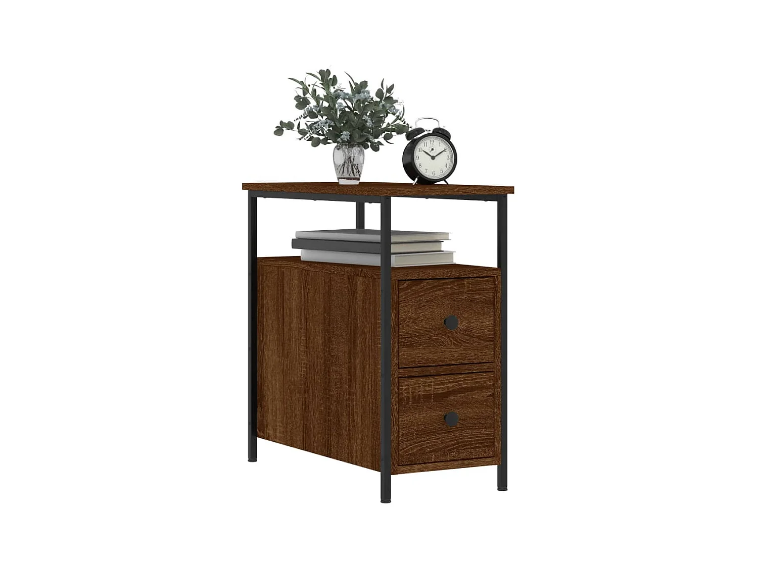 Chase City  Tables de chevet 2pcs chêne marron 30x60x60cm bois d'ingénierie