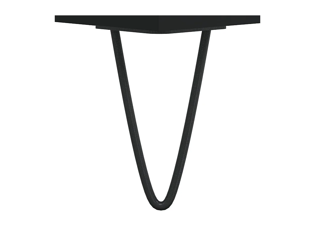 Charlie Cole  Table de chevet Noir 40x35x50 cm Bois d’ingénierie