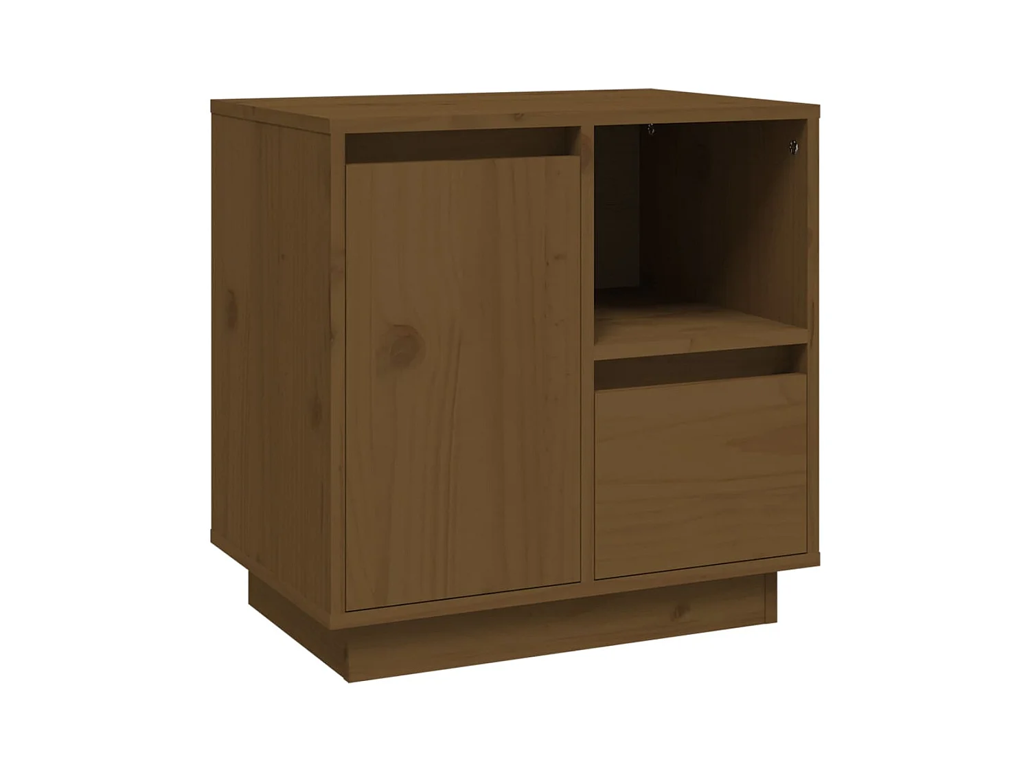 Hollidaysburg  Table de chevet Marron miel 50x34x50 cm Bois de pin massif