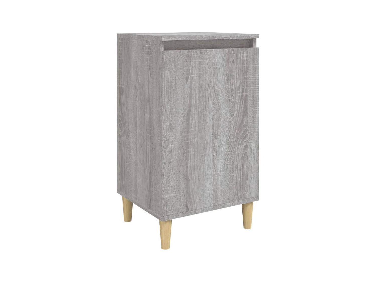 Samir  Table de chevet sonoma gris 40x35x70 cm bois d'ingénierie