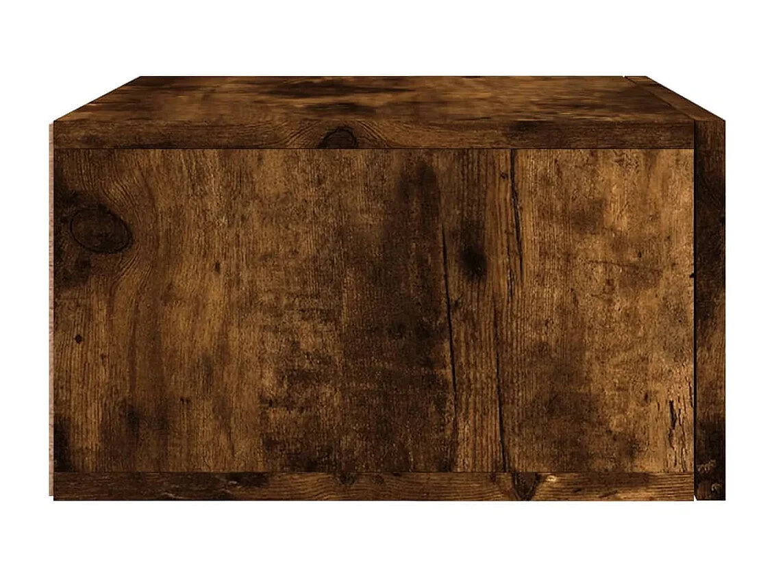 Ulfvin  Table de chevet murale chêne fumé 35x35x20 cm
