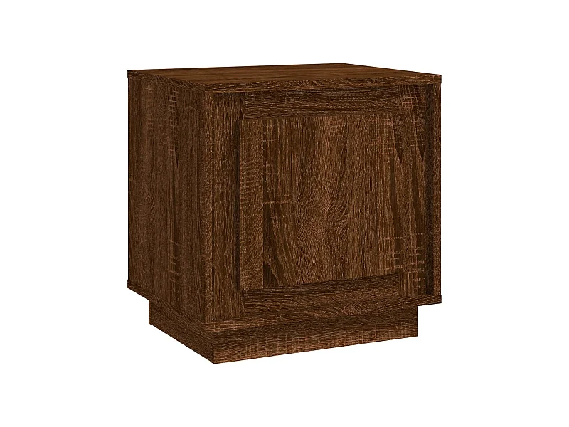 Jordy  Table de chevet chêne marron 44x35x45 cm bois d'ingénierie