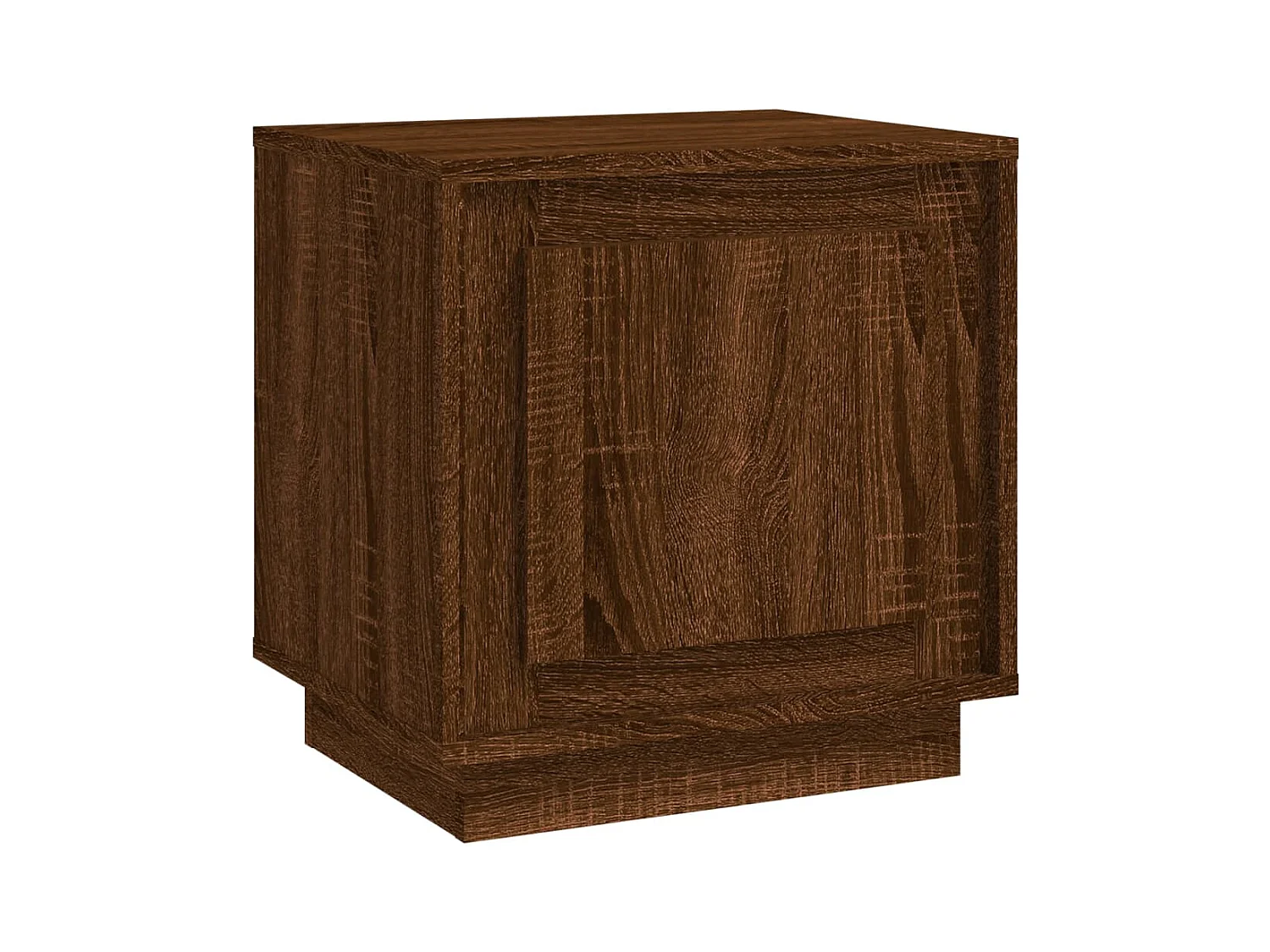 Jordy  Table de chevet chêne marron 44x35x45 cm bois d'ingénierie