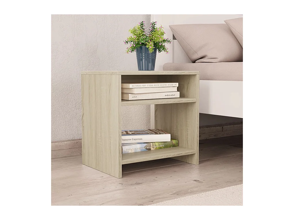 Anelies  Table de chevet Chêne sonoma 40x30x40 cm Bois d'ingénierie