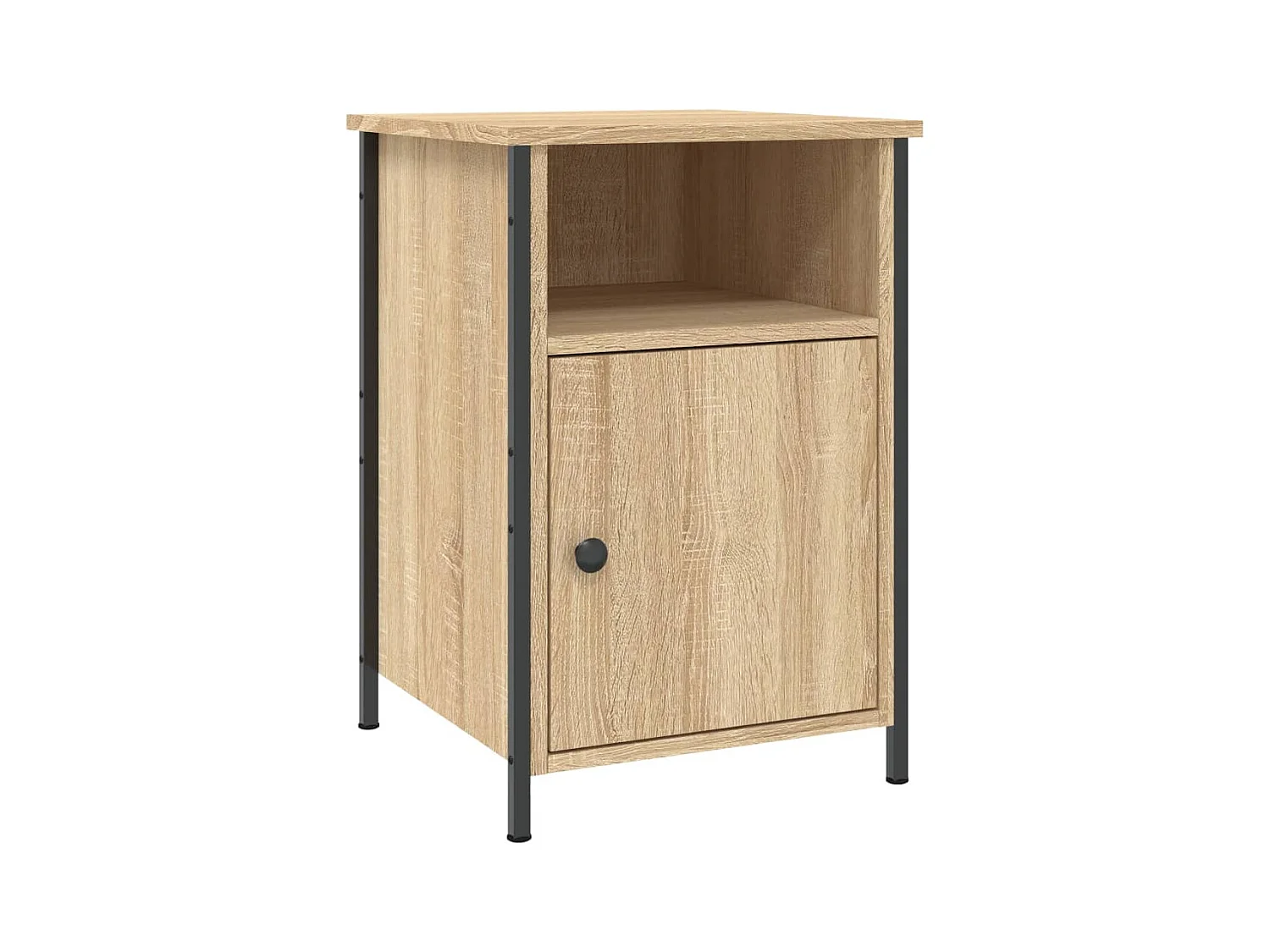 Lindra  Table de chevet chêne sonoma 40x42x60 cm bois d'ingénierie