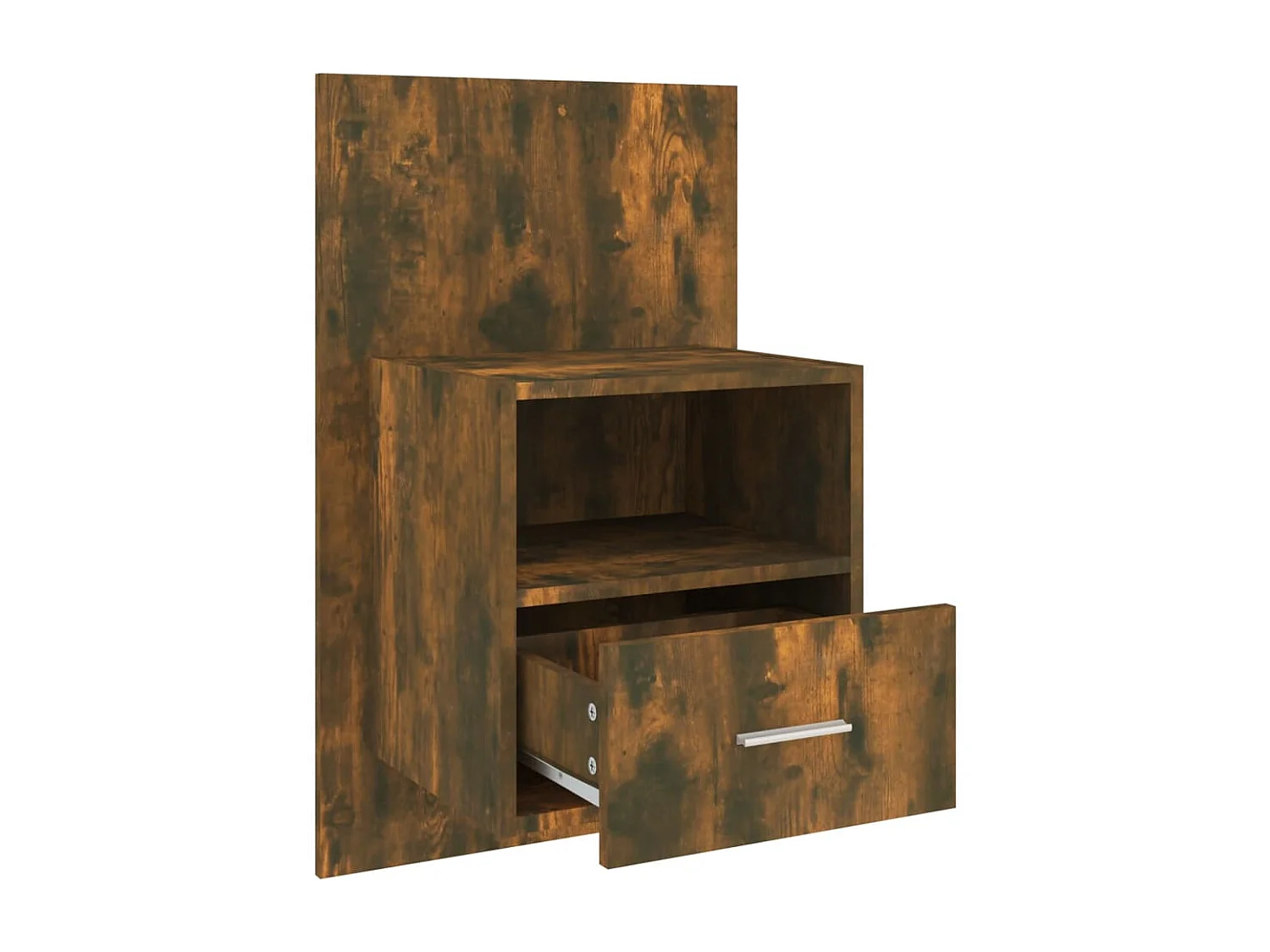 Bella Marie  Tables de chevet murales 2 pcs Chêne fumé