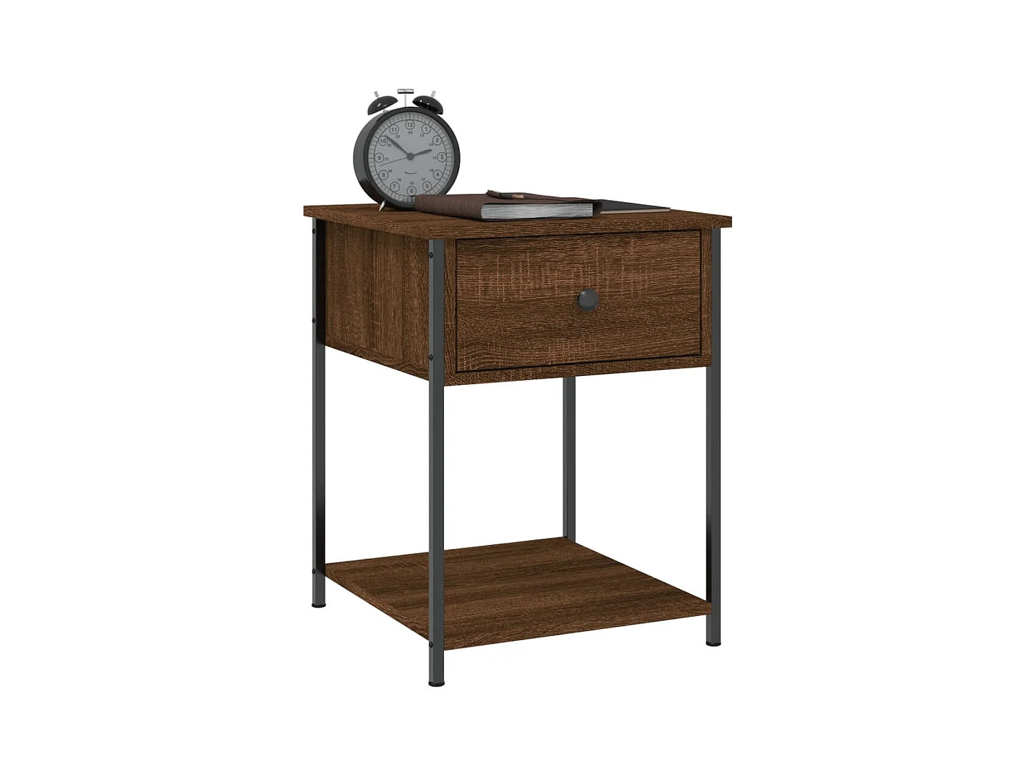 Ranum  Tables de chevet 2 pcs chêne marron 44x45x58 cm bois ingénierie