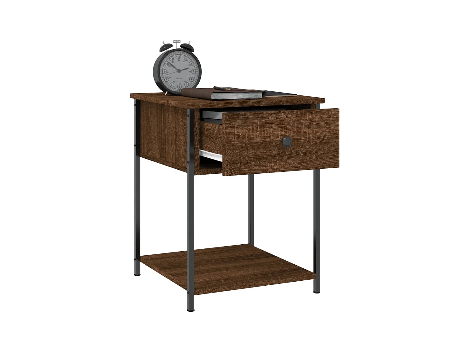 Ranum  Tables de chevet 2 pcs chêne marron 44x45x58 cm bois ingénierie